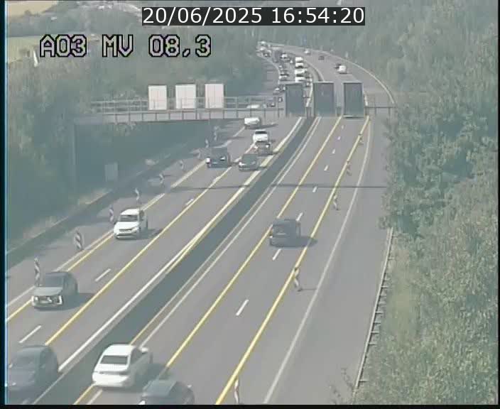<h2>Webcam Autoroute après la Croix de Bettembourg en direction de Luxembourg sur l'A3</h2>