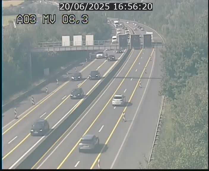 <h2>Webcam Autoroute après la Croix de Bettembourg en direction de Luxembourg sur l'A3</h2>