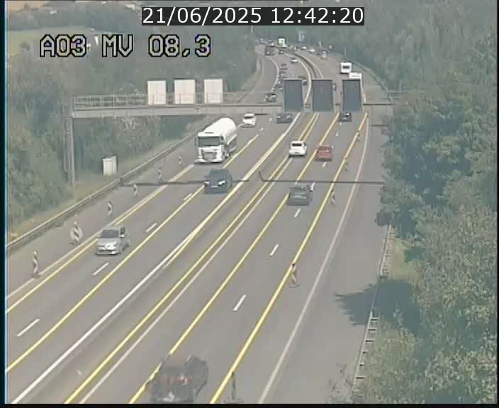 <h2>Webcam Autoroute après la Croix de Bettembourg en direction de Luxembourg sur l'A3</h2>