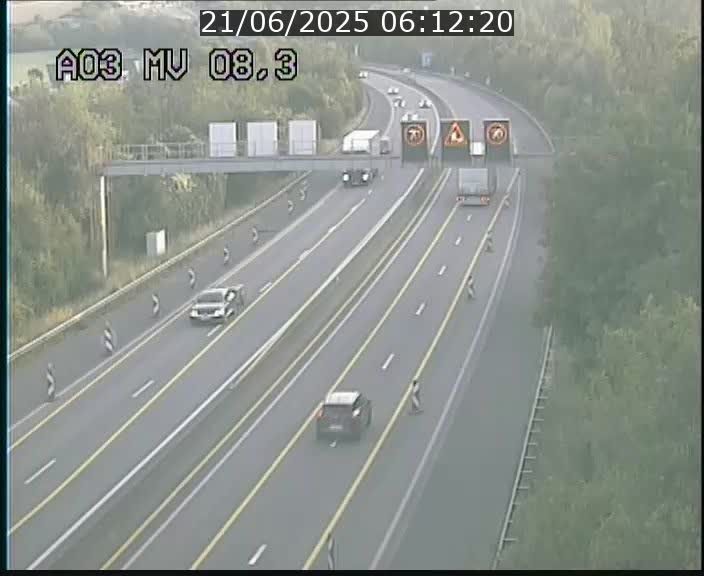 <h2>Webcam Autoroute après la Croix de Bettembourg en direction de Luxembourg sur l'A3</h2>