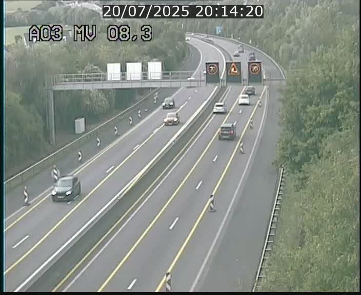 <h2>Webcam Autoroute après la Croix de Bettembourg en direction de Luxembourg sur l'A3</h2>