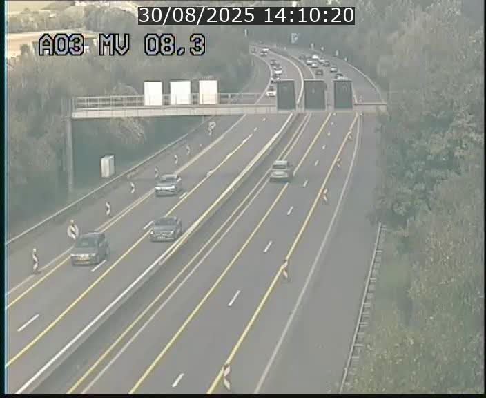 <h2>Webcam Autoroute après la Croix de Bettembourg en direction de Luxembourg sur l'A3</h2>