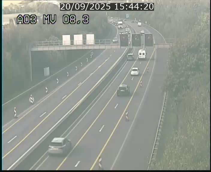 Webcam Autoroute après la Croix de Bettembourg en direction de Luxembourg sur l'A3