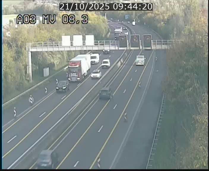 <h2>Webcam Autoroute après la Croix de Bettembourg en direction de Luxembourg sur l'A3</h2>