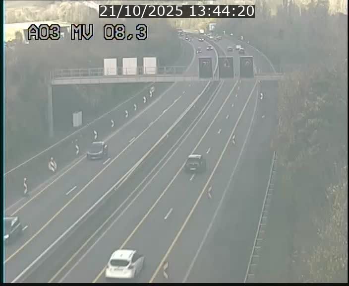 Webcam Autoroute après la Croix de Bettembourg en direction de Luxembourg sur l'A3