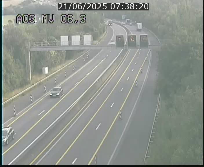 <h2>Webcam Autoroute après la Croix de Bettembourg en direction de Luxembourg sur l'A3</h2>