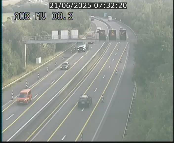 <h2>Webcam Autoroute après la Croix de Bettembourg en direction de Luxembourg sur l'A3</h2>