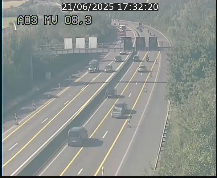 <h2>Webcam Autoroute après la Croix de Bettembourg en direction de Luxembourg sur l'A3</h2>