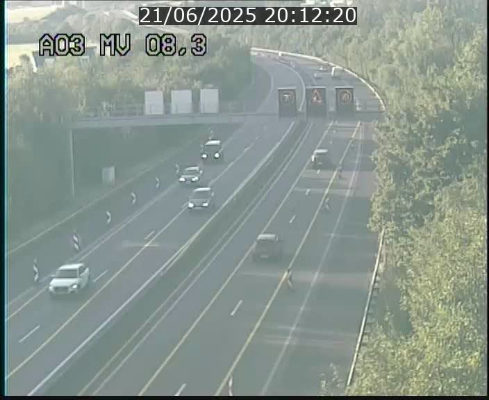 <h2>Webcam Autoroute après la Croix de Bettembourg en direction de Luxembourg sur l'A3</h2>