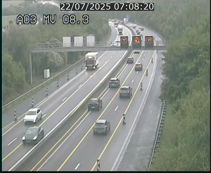 <h2>Webcam Autoroute après la Croix de Bettembourg en direction de Luxembourg sur l'A3</h2>