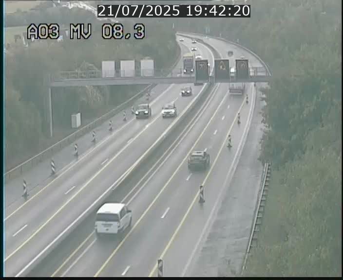 <h2>Webcam Autoroute après la Croix de Bettembourg en direction de Luxembourg sur l'A3</h2>