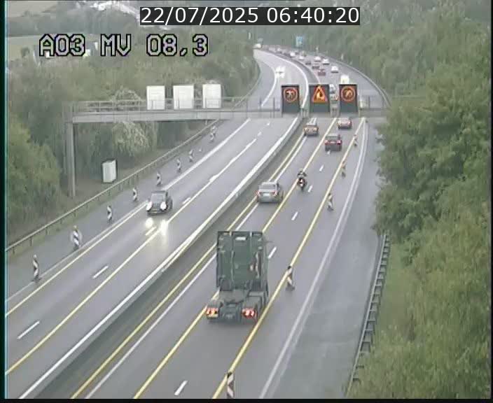 <h2>Webcam Autoroute après la Croix de Bettembourg en direction de Luxembourg sur l'A3</h2>