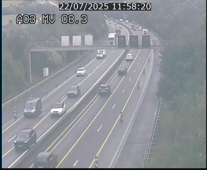 <h2>Webcam Autoroute après la Croix de Bettembourg en direction de Luxembourg sur l'A3</h2>