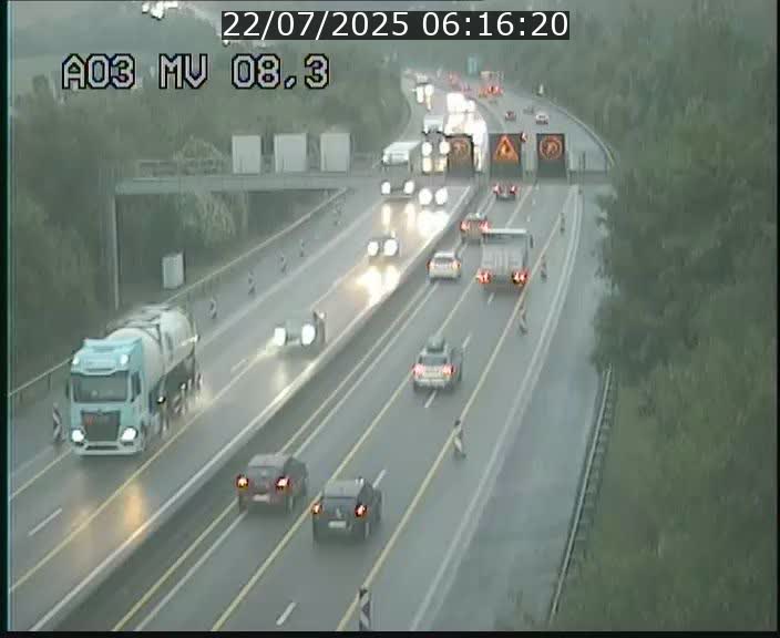 <h2>Webcam Autoroute après la Croix de Bettembourg en direction de Luxembourg sur l'A3</h2>