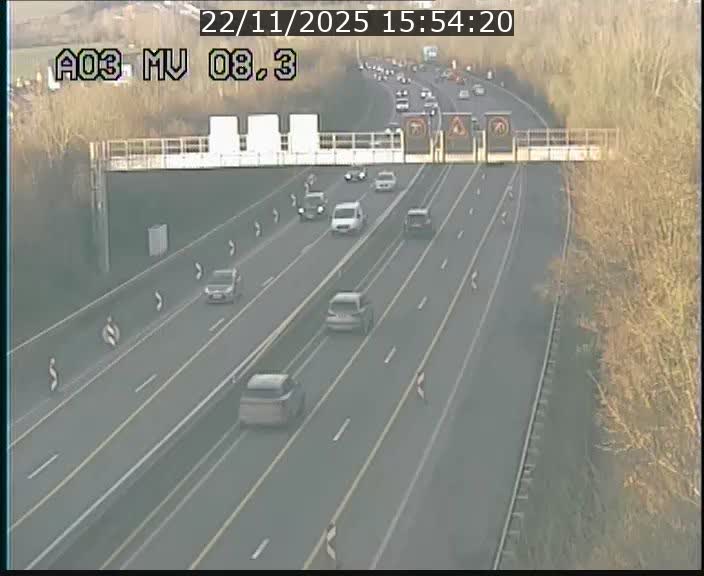 <h2>Webcam Autoroute après la Croix de Bettembourg en direction de Luxembourg sur l'A3</h2>