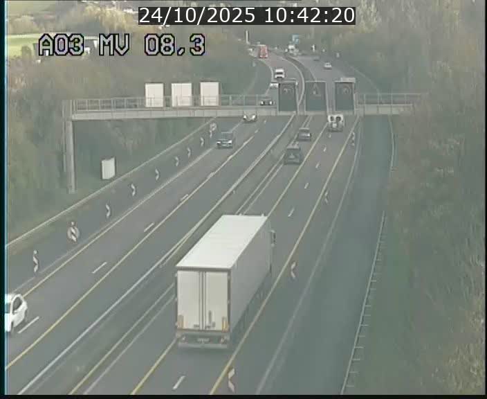 <h2>Webcam Autoroute après la Croix de Bettembourg en direction de Luxembourg sur l'A3</h2>