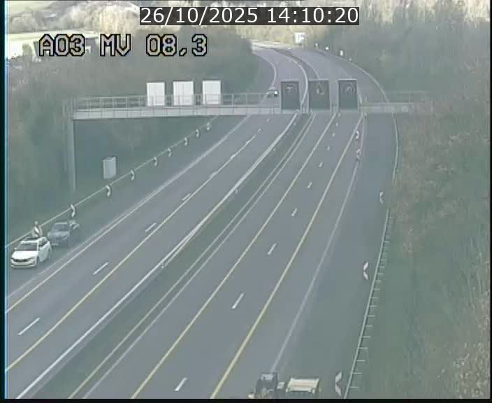 <h2>Webcam Autoroute après la Croix de Bettembourg en direction de Luxembourg sur l'A3</h2>