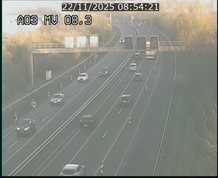 <h2>Webcam Autoroute après la Croix de Bettembourg en direction de Luxembourg sur l'A3</h2>