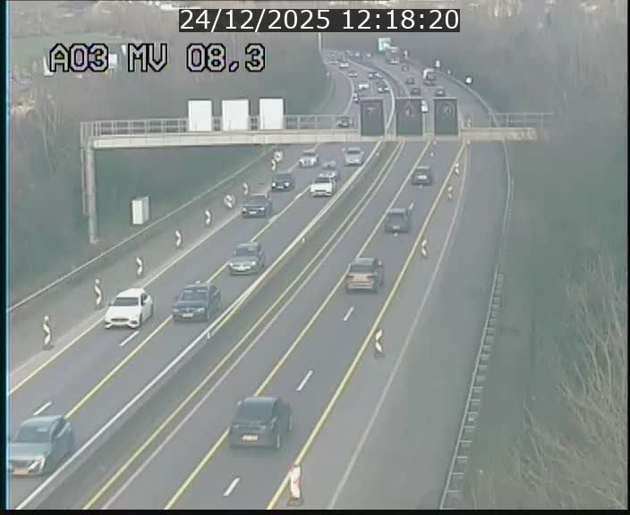 Webcam Autoroute après la Croix de Bettembourg en direction de Luxembourg sur l'A3