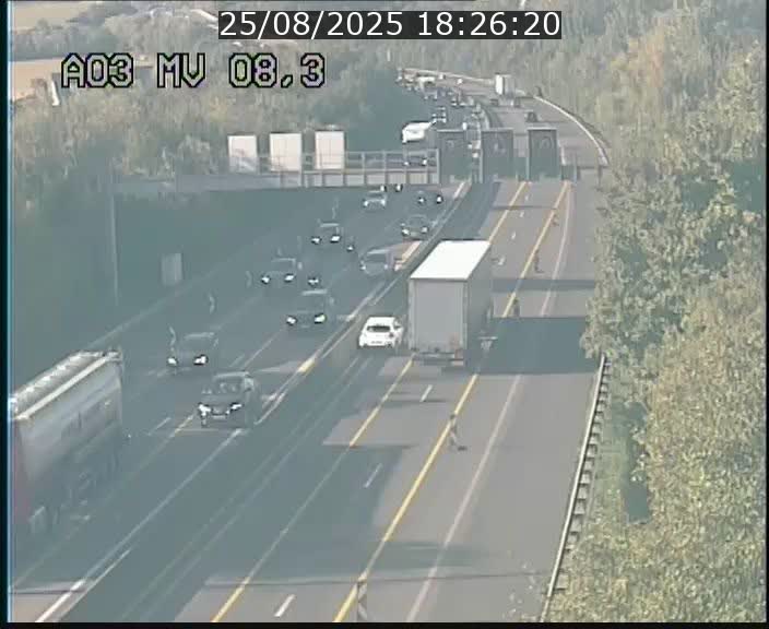 <h2>Webcam Autoroute après la Croix de Bettembourg en direction de Luxembourg sur l'A3</h2>