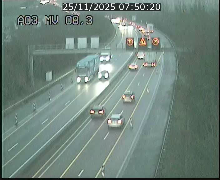 <h2>Webcam Autoroute après la Croix de Bettembourg en direction de Luxembourg sur l'A3</h2>