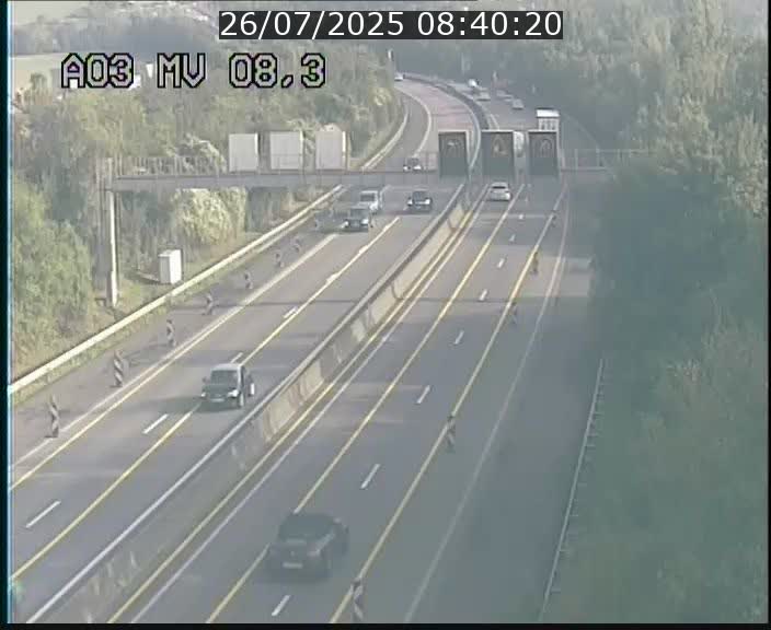 <h2>Webcam Autoroute après la Croix de Bettembourg en direction de Luxembourg sur l'A3</h2>