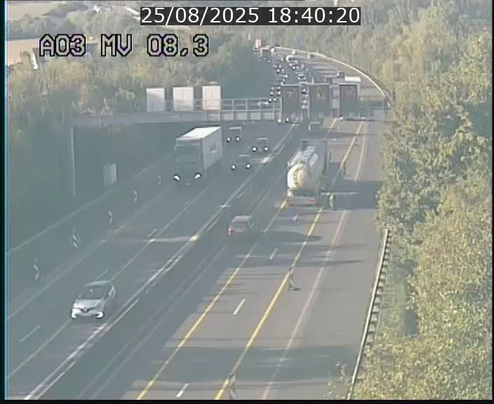 <h2>Webcam Autoroute après la Croix de Bettembourg en direction de Luxembourg sur l'A3</h2>