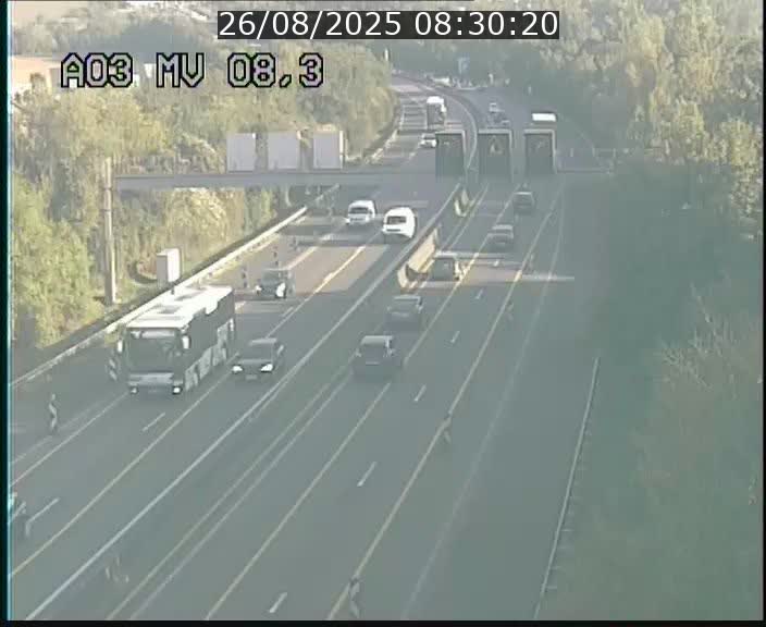 <h2>Webcam Autoroute après la Croix de Bettembourg en direction de Luxembourg sur l'A3</h2>