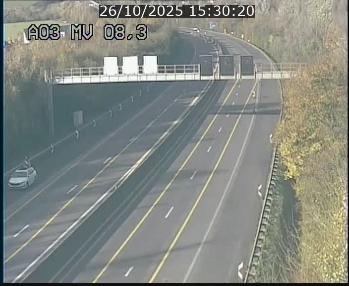 <h2>Webcam Autoroute après la Croix de Bettembourg en direction de Luxembourg sur l'A3</h2>