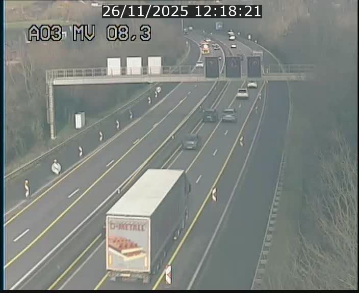 <h2>Webcam Autoroute après la Croix de Bettembourg en direction de Luxembourg sur l'A3</h2>