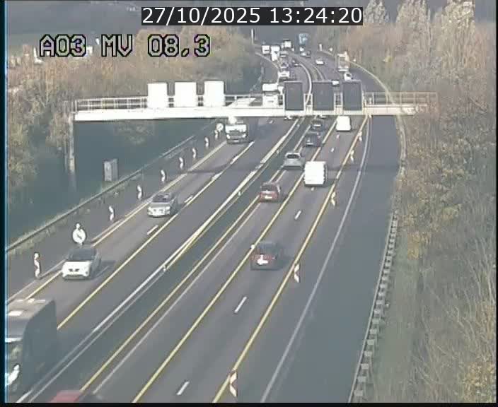 <h2>Webcam Autoroute après la Croix de Bettembourg en direction de Luxembourg sur l'A3</h2>