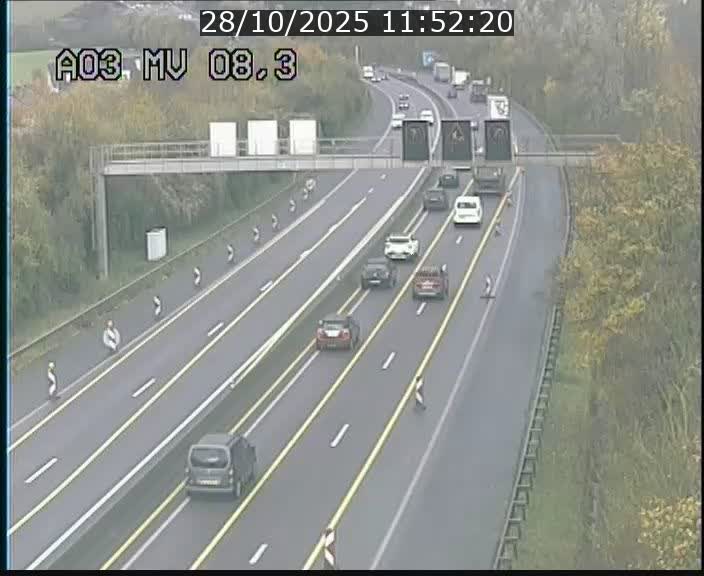 <h2>Webcam Autoroute après la Croix de Bettembourg en direction de Luxembourg sur l'A3</h2>