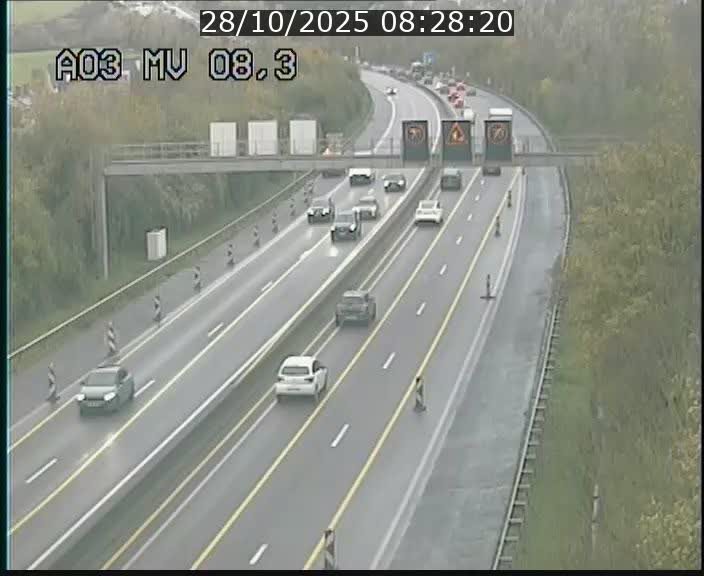 <h2>Webcam Autoroute après la Croix de Bettembourg en direction de Luxembourg sur l'A3</h2>