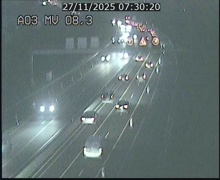 <h2>Webcam Autoroute après la Croix de Bettembourg en direction de Luxembourg sur l'A3</h2>