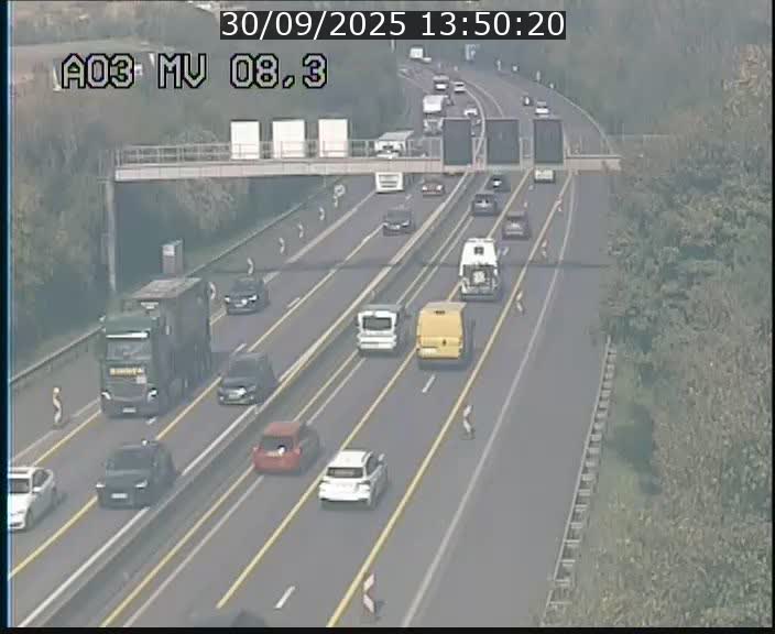 <h2>Webcam Autoroute après la Croix de Bettembourg en direction de Luxembourg sur l'A3</h2>