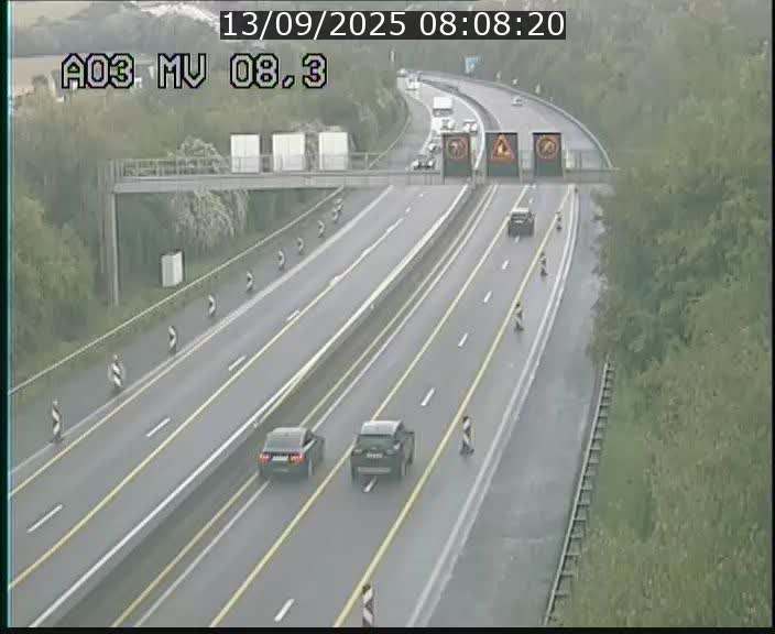 <h2>Webcam Autoroute après la Croix de Bettembourg en direction de Luxembourg sur l'A3</h2>