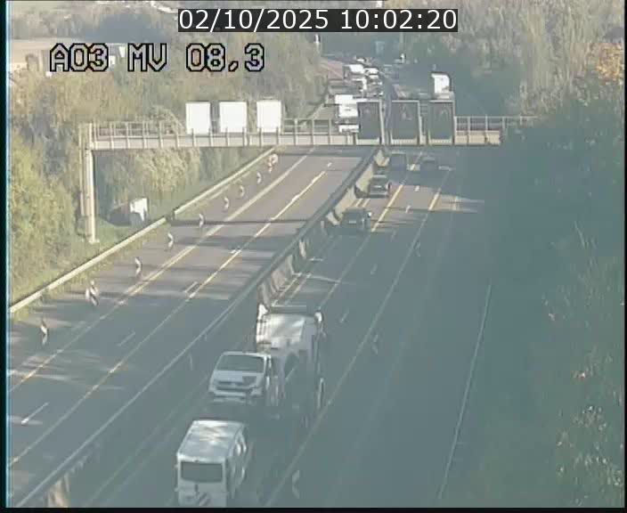 <h2>Webcam Autoroute après la Croix de Bettembourg en direction de Luxembourg sur l'A3</h2>