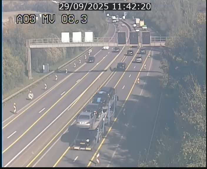<h2>Webcam Autoroute après la Croix de Bettembourg en direction de Luxembourg sur l'A3</h2>