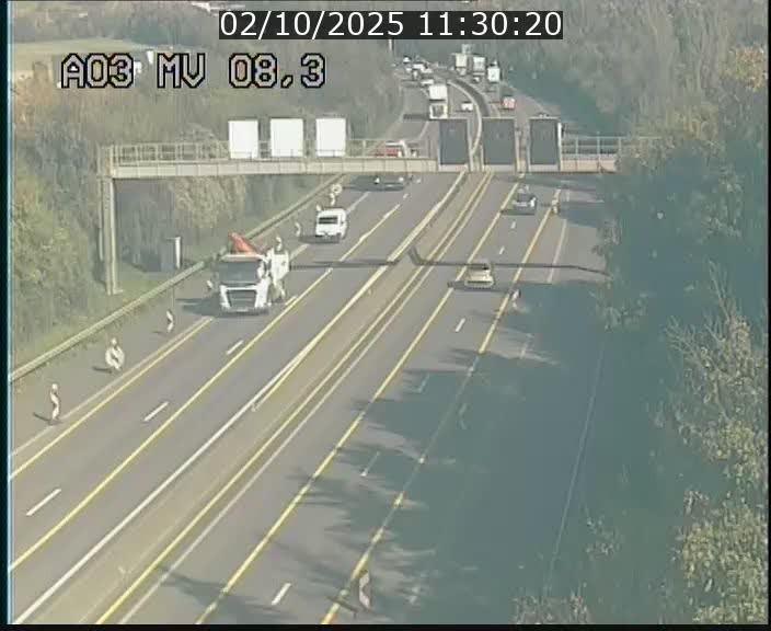 <h2>Webcam Autoroute après la Croix de Bettembourg en direction de Luxembourg sur l'A3</h2>