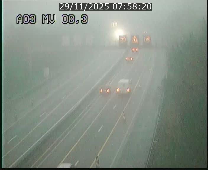 <h2>Webcam Autoroute après la Croix de Bettembourg en direction de Luxembourg sur l'A3</h2>