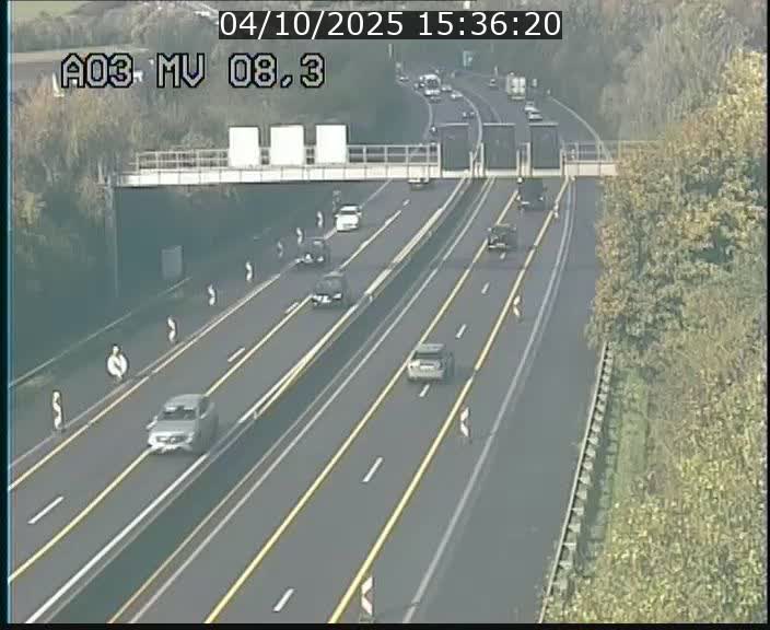 Webcam Autoroute après la Croix de Bettembourg en direction de Luxembourg sur l'A3