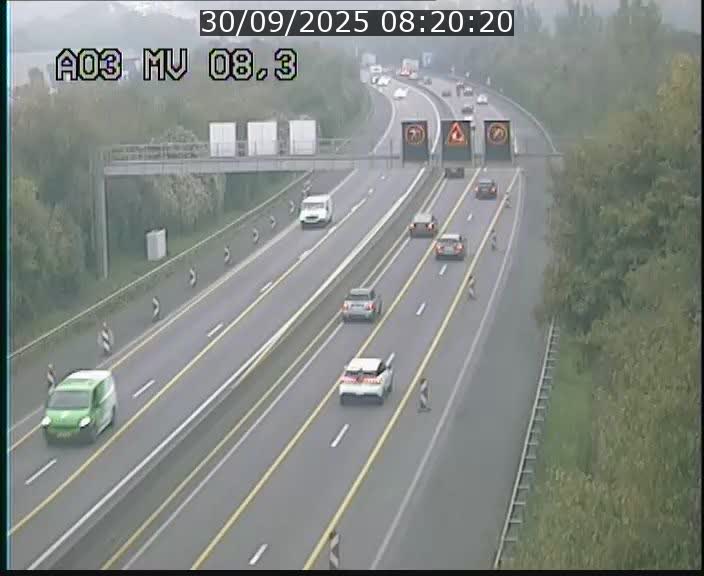 <h2>Webcam Autoroute après la Croix de Bettembourg en direction de Luxembourg sur l'A3</h2>