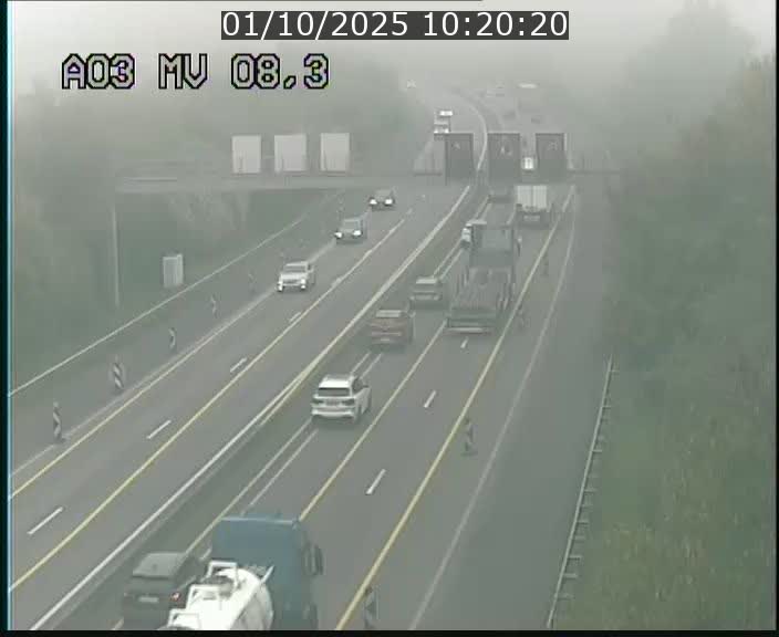<h2>Webcam Autoroute après la Croix de Bettembourg en direction de Luxembourg sur l'A3</h2>
