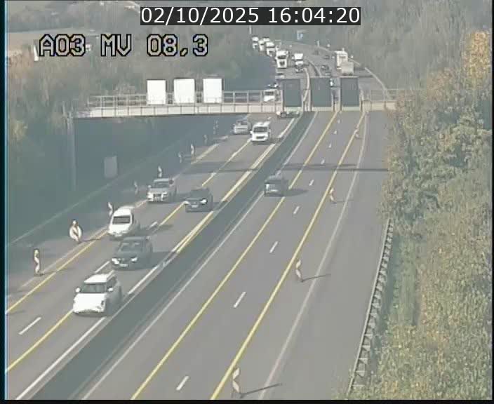 <h2>Webcam Autoroute après la Croix de Bettembourg en direction de Luxembourg sur l'A3</h2>