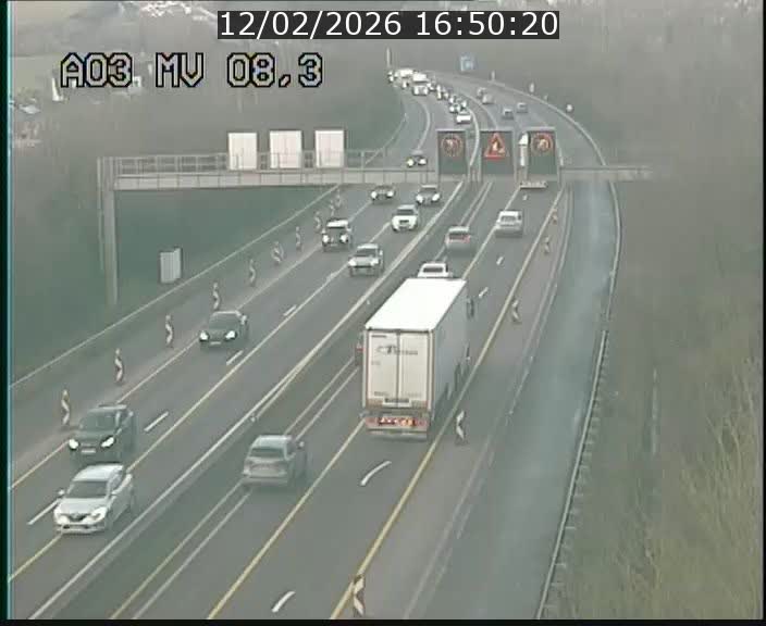<h2>Webcam Autoroute après la Croix de Bettembourg en direction de Luxembourg sur l'A3</h2>