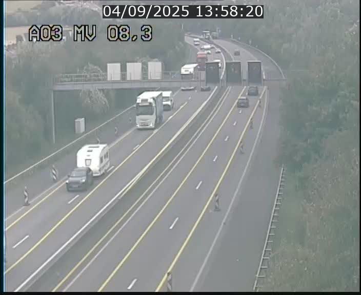 <h2>Webcam Autoroute après la Croix de Bettembourg en direction de Luxembourg sur l'A3</h2>