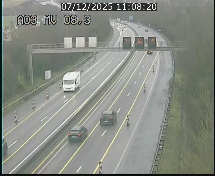 <h2>Webcam Autoroute après la Croix de Bettembourg en direction de Luxembourg sur l'A3</h2>