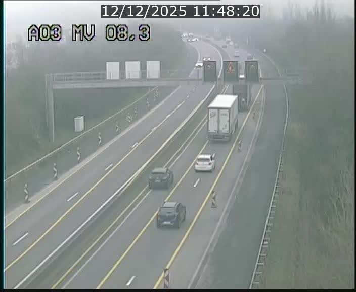 <h2>Webcam Autoroute après la Croix de Bettembourg en direction de Luxembourg sur l'A3</h2>