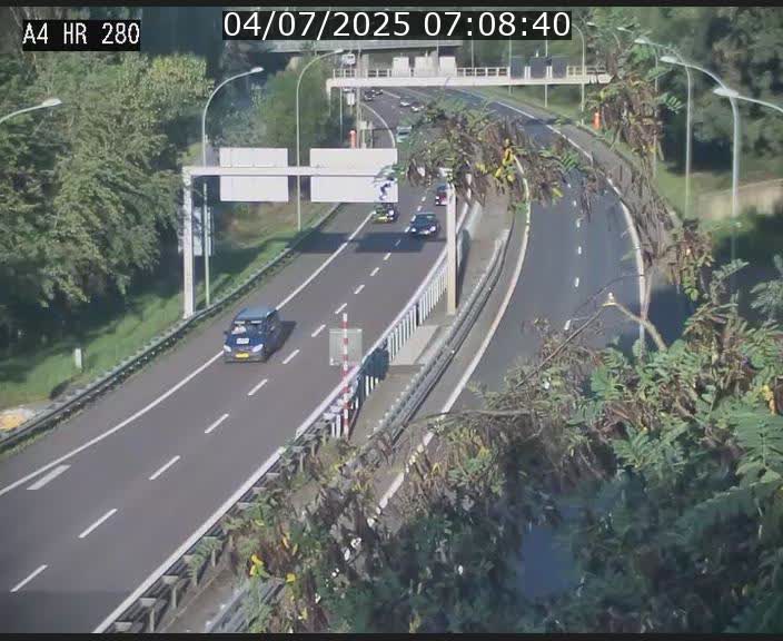 Webcam traffic A4 Luxembourg - BK 0.2 - P+R Bouillon (direction Luxembourg)