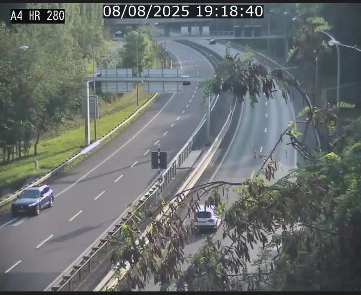 Webcam traffic A4 Luxembourg - BK 0.2 - P+R Bouillon (direction Luxembourg)